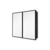 26X30" Black Metal Framed Wall Mount Or Recessed Bathroom Medicine Cabinet With Mirror - Black - Image 10
