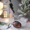 Egg Christmas Ball Ornament, Glass Decorative Hanging Ball Christmas Tree Ornaments For Holiday Party Decorations (Set of 6) - Multi - Image 3