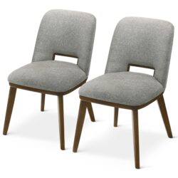 Blake - Dining Chair (Set of 2) - Brown / Light Gray