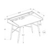 Computer Desk For Home Office, Laptop, Storage Shelves, Contemporary - Black - Image 11