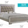Alana - Full Bed - Silver Champagne - Image 4