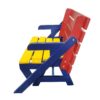 Multi Functional Kid's Arm Chair Table 2 Benches Set Easy To Clean - Colorful - Image 11