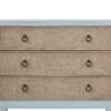 King Panel Bedroom Set With 3 Drawer Nightstand, Casual Dresser, Cane Mirror, 3 Drawer Cane Front Chest And Bench - Sand - Image 9