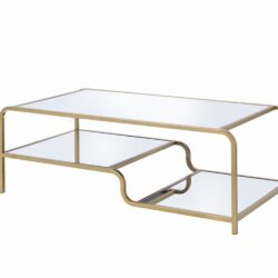Astrid - Mirrored Coffee Table - Gold