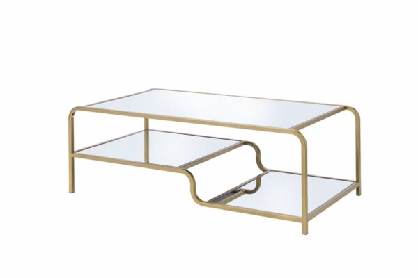 Astrid - Mirrored Coffee Table - Gold