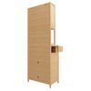 Rustic Cottage Style Double Door Bamboo Storage Cabinet With High Capacity For Main Living Spaces - Natural - Image 10