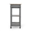 Tattnall - Kitchen Cart With Wheels - Gray - Image 13