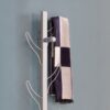 Vertical Eight Hook Coat Rack Wall Mount - Silver - Image 5