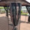 13 X 10 Ft Patio Gazebo Tent With Ventilated Double Roof And Mosquito Net - Brown - Image 13