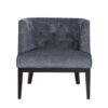 Contemporary Accent Chair With Tufted Diamond Stitching - Charcoal - Image 4