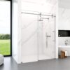 Frameless Single Sliding Shower Door & 8Mm Clear Tempered Glass - Chrome - Image 4