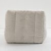 Fluffy Bean Bag Chair, Comfortable Bean Bag For Adults And Children, Super Soft Lazy Sofa Chair With Memory Foam And Ottoman, Indoor Modern Focus Bean Bag Chair For Living Room, Bedroom, Apartment - White - Image 9