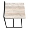 Accent Table, C - Shaped, Contemporary And Modern - Taupe - Image 5