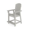 Adirondack Style Counter Chair Stylish HDPE Poly Lumber For Dining, Patio, And Garden Comfort - Dark Gray - Image 5