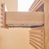 Wall Mounted & Floating Single Vanity With Ceramic Sink - Natural Walnut - Image 7