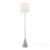 Cone - Contemporary Floor Lamp - Nickel / White - Image 2