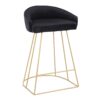 Canary - Contemporary Counter Stool (Set of 2) - Gold / Black - Image 2
