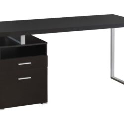 Computer Desk For Home Office, Laptop, Left, Right Set - Up, Storage Drawers, Contemporary & Modern - Espresso