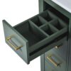 Bathroom Vanity With Ceramic Sink Combo, Frame Bathroom Storage Cabinet, Freestanding Vanity Set With 3 Drawers & Soft Closing Doors - Green - Image 20