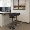Lowell - Adjustable Swivel Bar Stool - Charcoal Gray - Image 8