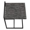Accent Table, C - Shaped, Stylish Modern - Gray - Image 5