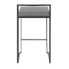 Fuji - Contemporary Stackable Counter Stool (Set of 3) - Black / Gray - Image 5
