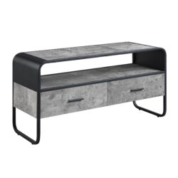 Raziela - TV Stand - Concrete Gray / Black
