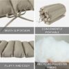 2 Piece Outdoor Chaise Lounge Chair Cushion Replacement Set - Khaki - Image 9