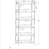 Kelsey - Large Bookshelf - Natural - Image 11