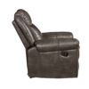 Lydia - Leather Aire Motion Loveseat With USB Console - Brown - Image 8