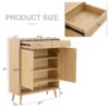 Multi Functional Modern Minimalist Shoe Cabinet Seamlessly Fits Into Nordic, Japanese, And Industrial Style Interiors - Natural Wood - Image 3