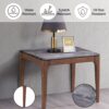 Bevis - Engineered Stone Top End Table - Black - Image 4