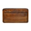Floating Curved Bedside Table - Chestnut - Image 9