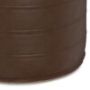 Brody - Round Pouf - Distressed Dark Brown - Image 5