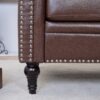 1 Seater Aesthetic Sofa For Living Room - Brown - Image 20