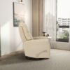 Harlow - Swivel Glider Recliner Chair - Ivory - Image 3