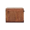 Curved Wall Mounted Bedside Table With Open Slot - Caramel - Image 3