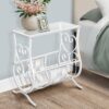 Accent Side Table, Traditional - White - Image 3