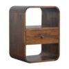 Curved Edge Nightstand - Chestnut - Image 4