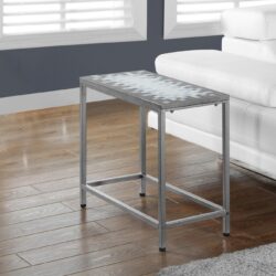 Accent Table, Side Transitional Durable Construction - Gray