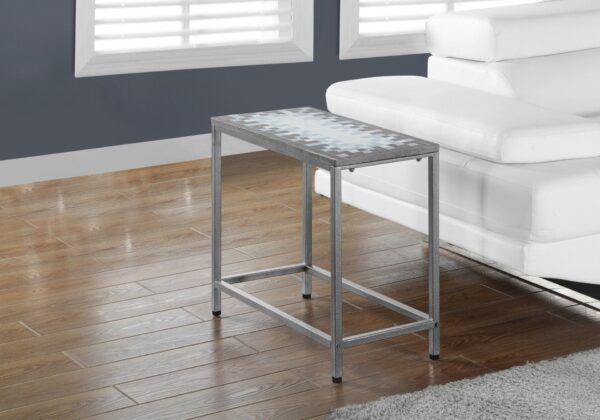 Accent Table, Side Transitional Durable Construction - Gray