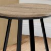 Accent Table, Side, Round Contemporary & Modern - Taupe - Image 3