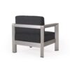 Aviara - Luxurious Outdoor Club Chair Low Profile Deep Seating - Silver - Image 8