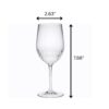 Tritan Hammer - Leadingware Unbreakable Design Plastic Wine Glasses (Set of 4), Bpa Free, 12Oz - Clear - Image 3