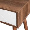 Rustic Entryway Console Table With Carved Panel Drawers And Wood Legs - Natural - Image 19