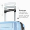 Expanable Spinner Wheel 2 Piece Luggage Set ABS Lightweight Suitcase With Tsa Lock 20" / 28" - Light Blue - Image 9