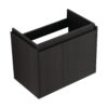 Modern 24" Bathroom Vanity With Ceramic Basin, Wall Mounted Sink Combo Cabinet - Black - Image 12