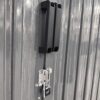 Industrial - 20' x 10' Heavy Duty Metal Garage Shed - Dark Gray - Image 12