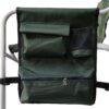 Padded Folding Outdoor Chair With Side Table And Storage Pockets, Lightweight Oversized Directors Chair For Indoor, Outdoor Camping, Picnics And Fishing - Green - Image 4