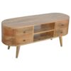 Rounded Entertainment Unit - Oak - Image 2